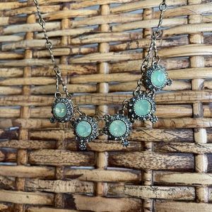 Blueish/green stone necklace